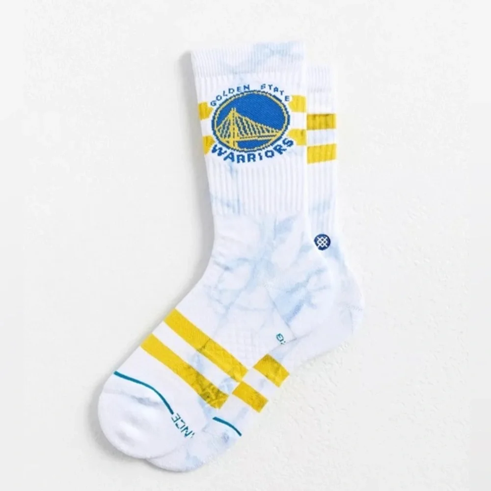 New🌟Stance Golden State Warriors NBA Dyed Crew Sock